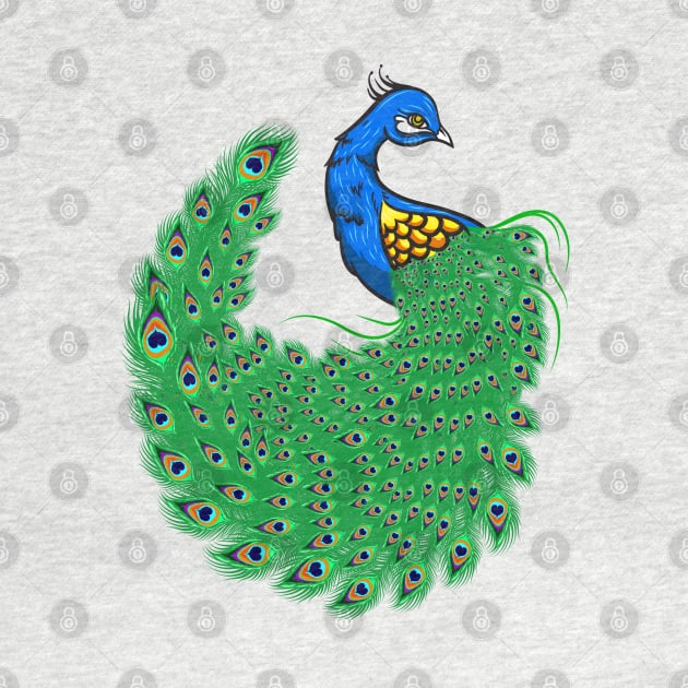 Peacock by Sticker Steve
